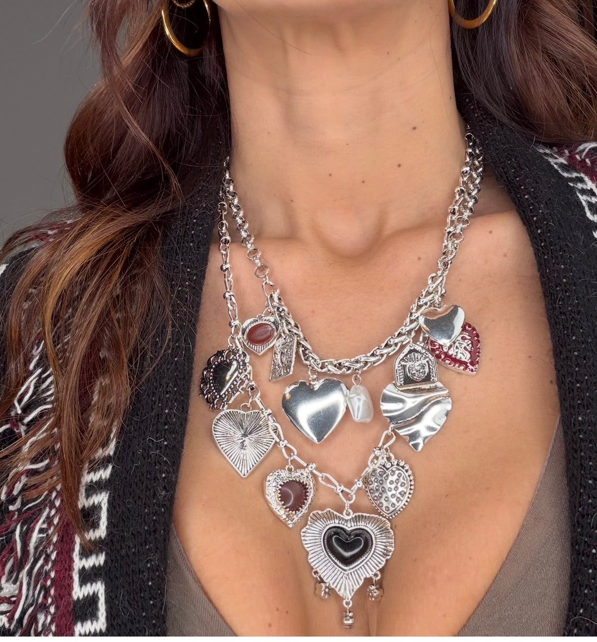 Collana Heart Argento