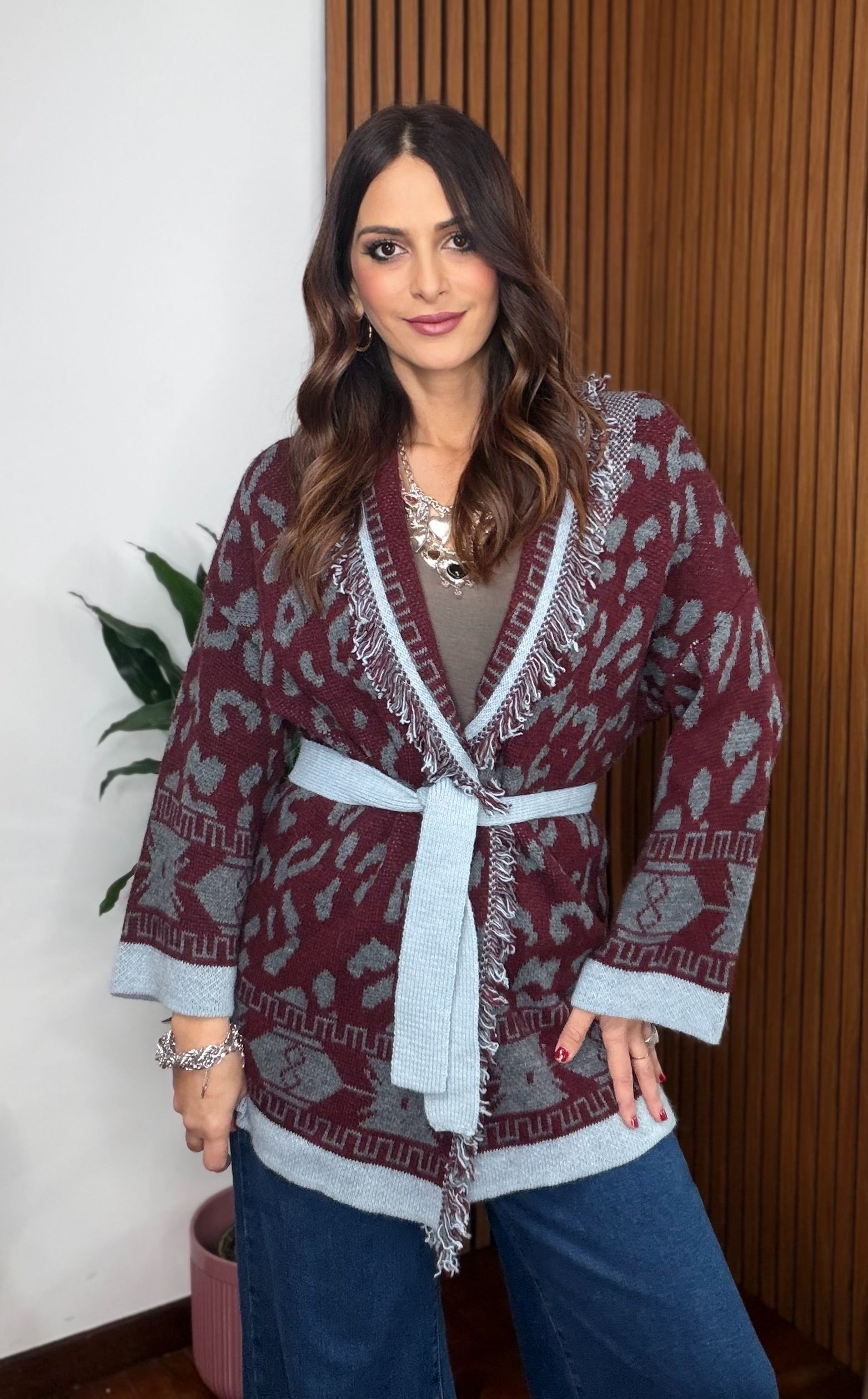 Giacca India Bordeaux