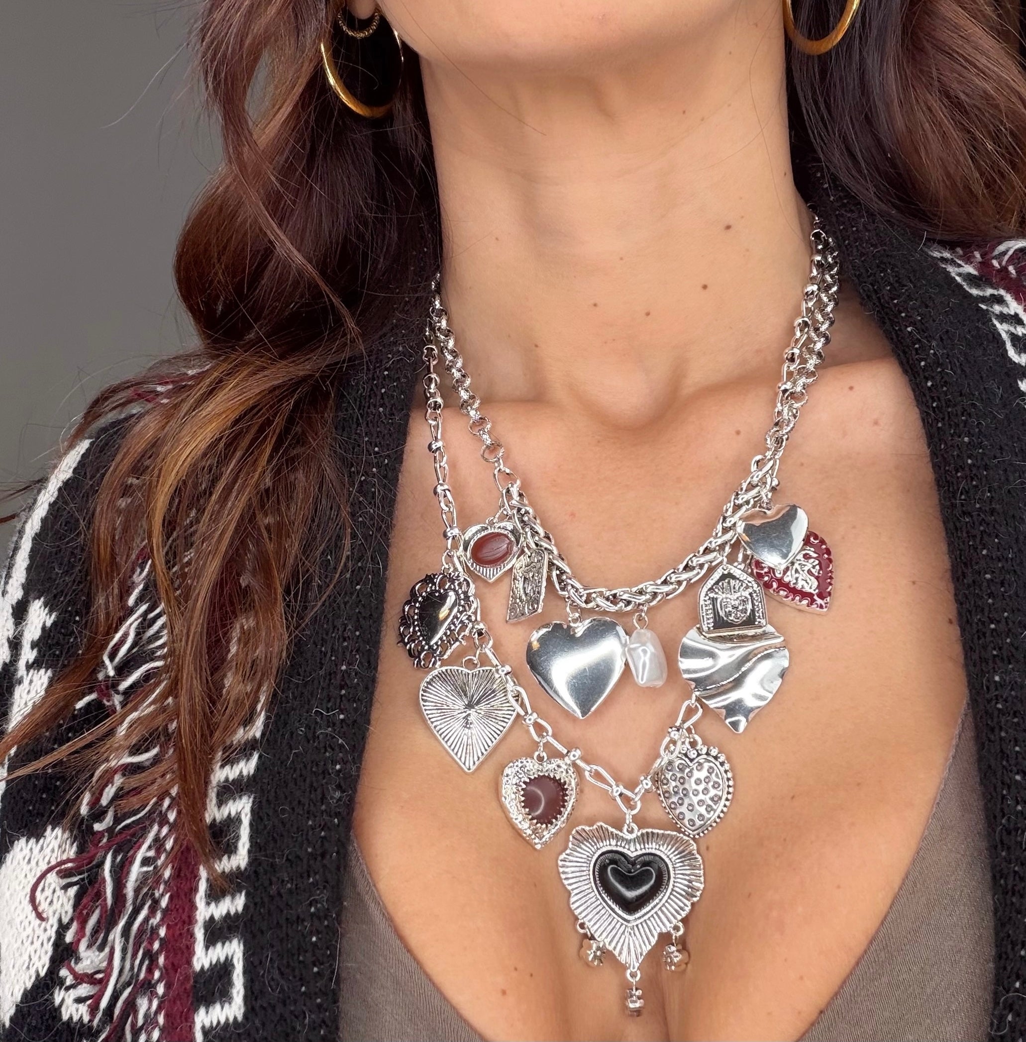 Collana Heart Argento