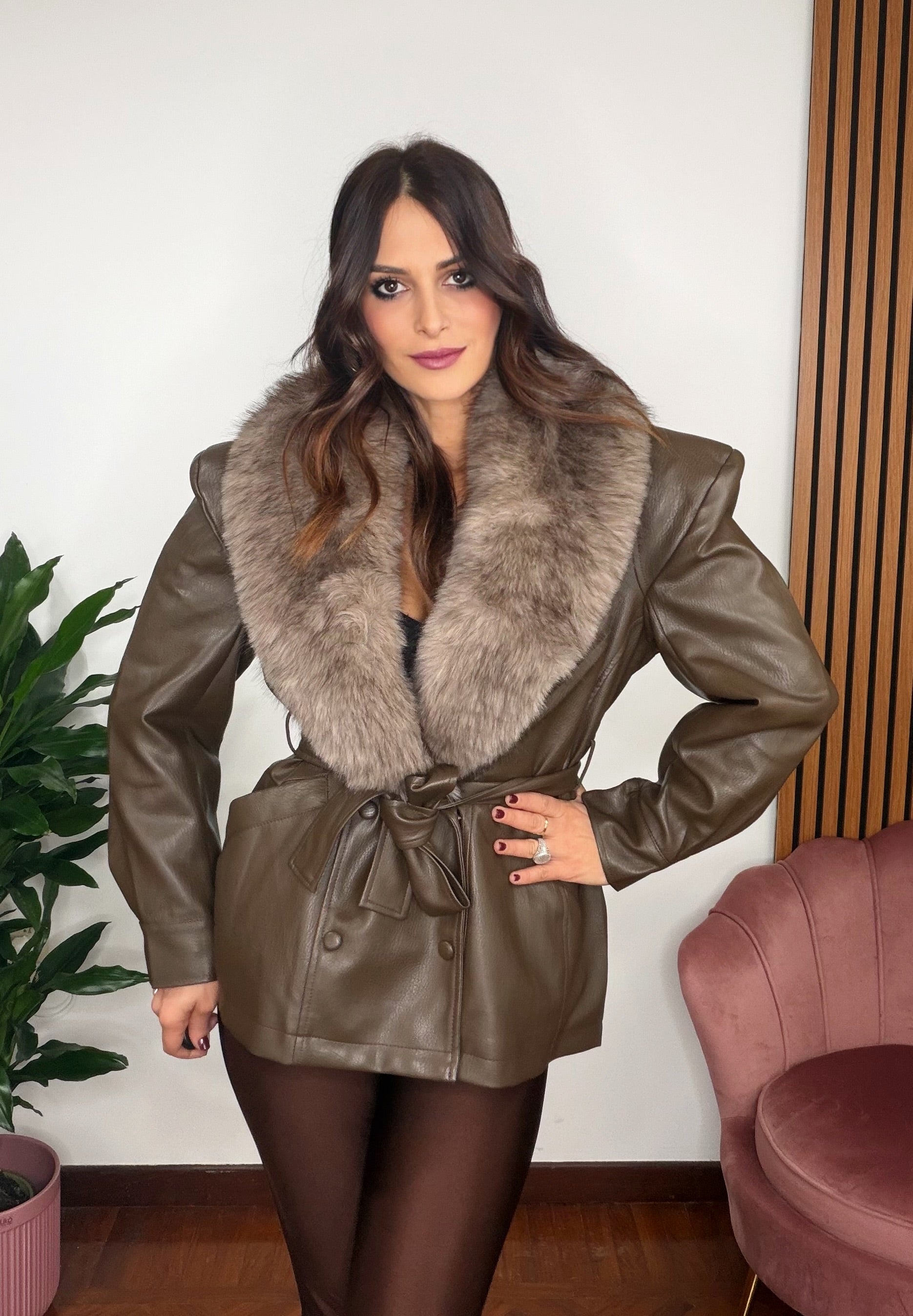 Giubbotto Penelope Marrone
