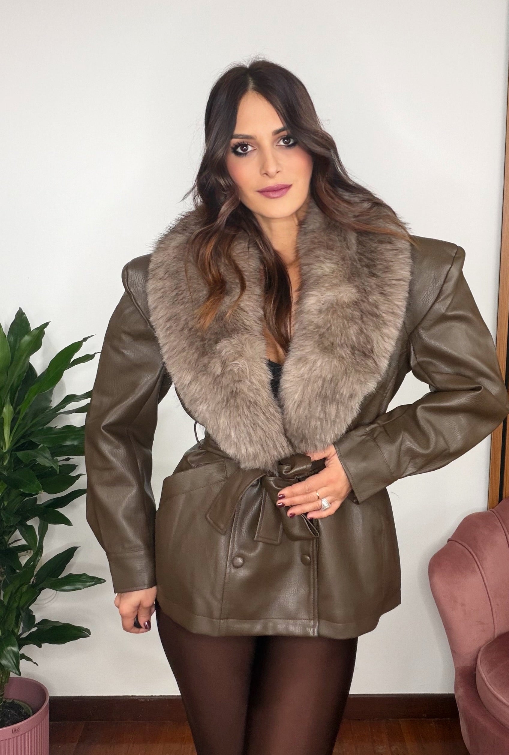 Giubbotto Penelope Marrone